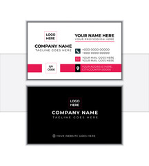 modern & creative Business card design template, Clean professional business card template, visiting card, business card template.
