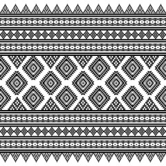black and white geometric seamless pattern