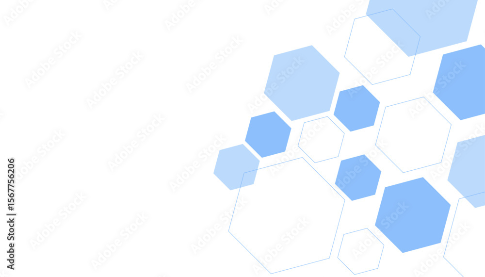 Aufkleber vector hexagons pattern. geometric abstract background with simple hexagonal elements. medical, tech