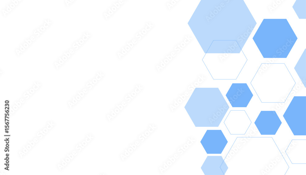 Aufkleber vector hexagons pattern. geometric abstract background with simple hexagonal elements. medical, tech