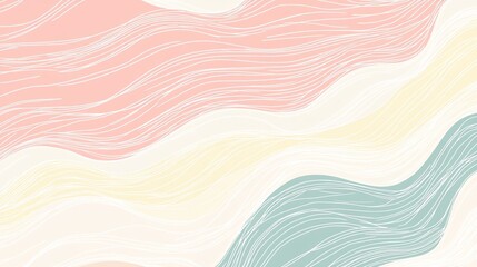 Obraz premium The stock photo shows a smooth, abstract texture composed of soft, hand-drawn lines.