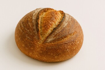 Freshly Baked Artisan Bread with a Crisp Golden Crust and Texture