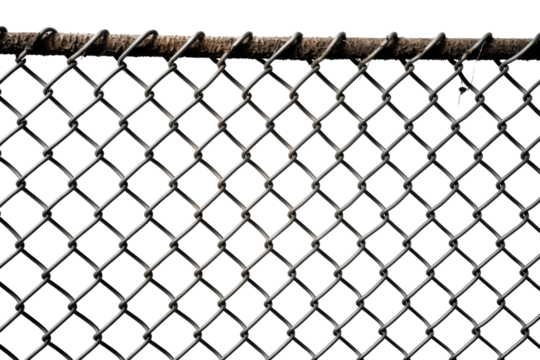 Steel bar railings on a transparent background, ideal for construction designs, architectural elements, and digital projects....