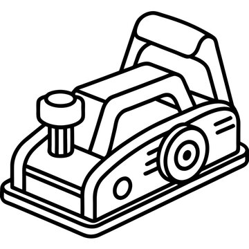 black and white electric planer tool clip art preview