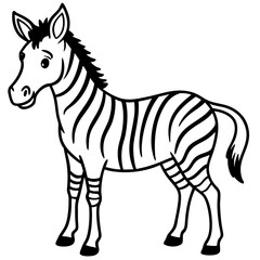 Zebra Horse Mix Minimalist Design