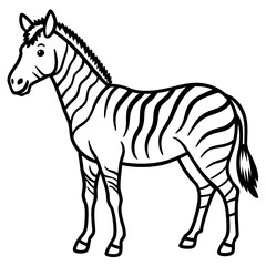 Zebra Horse Mix Minimalist Design