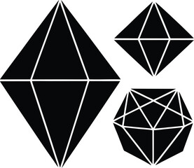 geometric shapes icon silhouette on white backgrou (1).eps