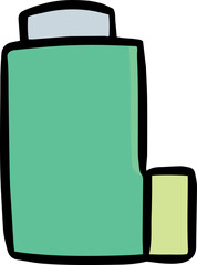 Illustration of inhalation medicine
