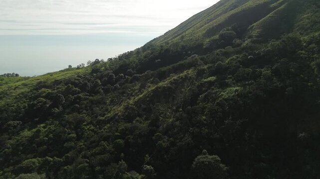 drone view of the mountains