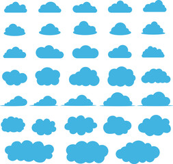 Set of Cloud for Decoration