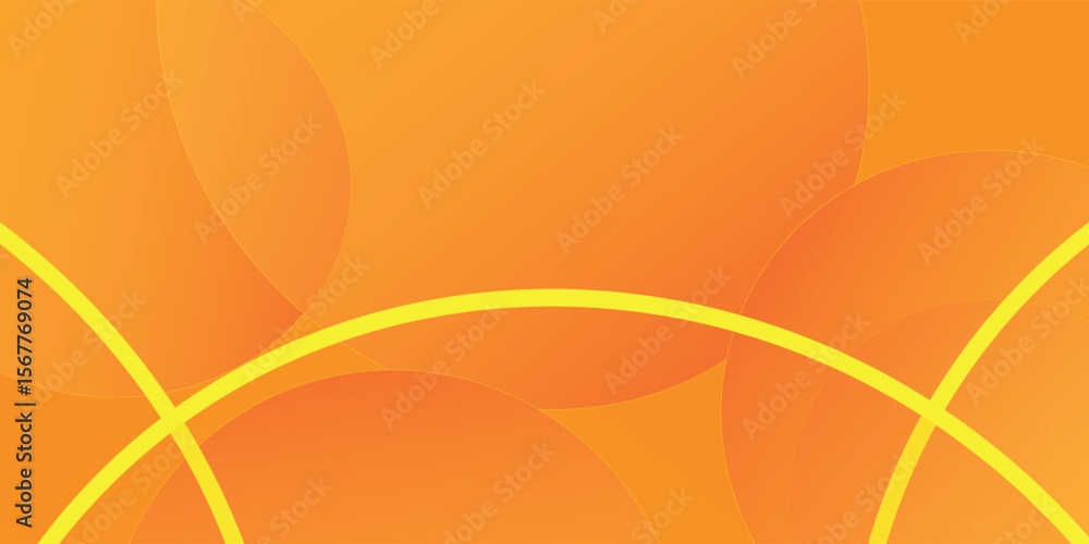 Poster printabstract gradient orange background with circles. vector illustration vector eps10