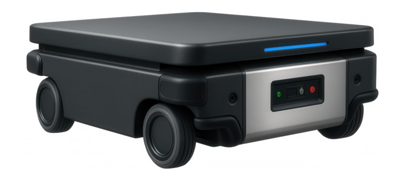 Mobile robot with an autonomous navigation system for material handling in warehouses