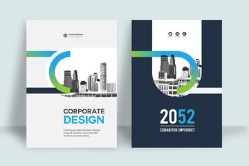 Business Report Cover Template – Geometric Layout