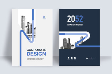 Business Report Cover Template – Geometric Layout