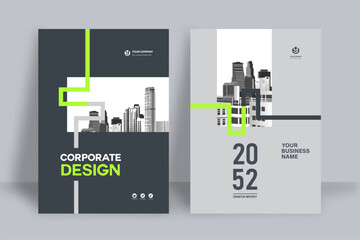 Business Report Cover Template – Geometric Layout