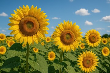 Fototapeta premium Stunning sunflower arrangements perfect for enhancing your home and garden decor