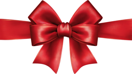 Red bow makes someone feel festive and happy