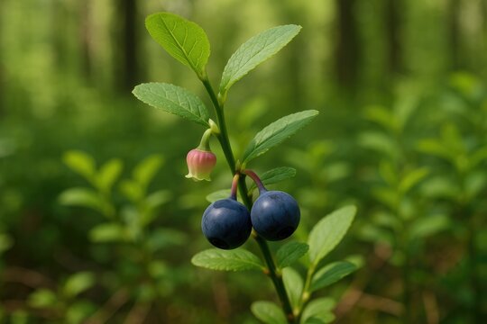 The shrub species Vaccinium myrtillus and its characteristics