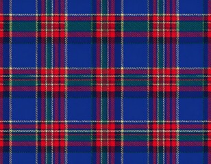 青と赤と緑のチェックの背景