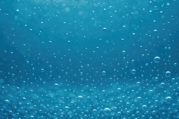 Fototapeta premium High-resolution image of azure water filled with bubbles