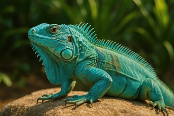 Obraz premium Suning's Blue Iguana Collection