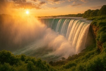 Fototapeta premium Morning light breaking through the cloud plume