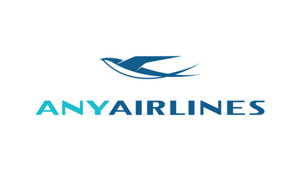 Logotype for airlines or flight companies