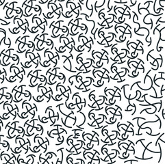 On the screen there is a cluster of line bundles with arcs at the tips.