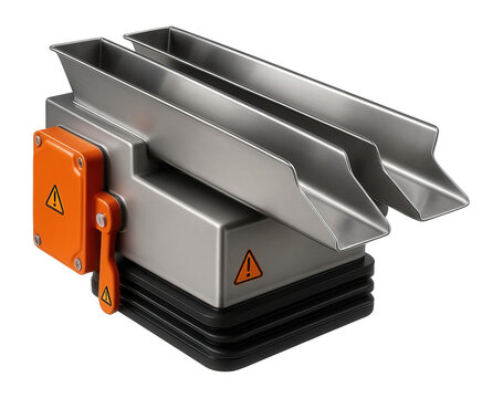 Dual-lane vibratory feeder with synchronized operation for parallel processing in a textile factory