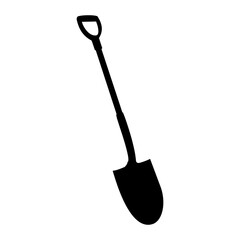 shovel tool silhouette
