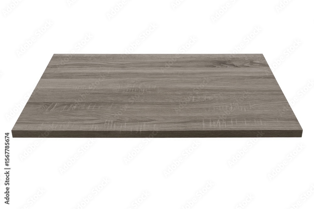 Poster isolated image showcasing a gray desk area with available space for personal use