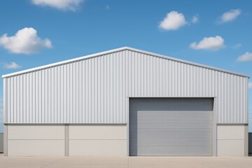 Sky-Backed Industrial Facility for Warehouse Storage