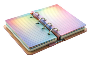3D Rendering of beautiful, trending and realistic Diary with white background