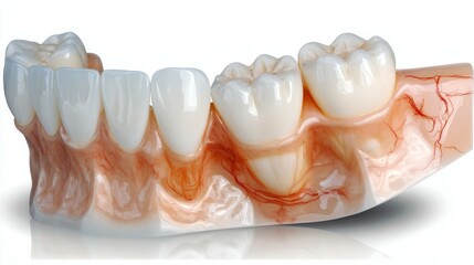 Realistic Model of Human Upper Teeth and Gums