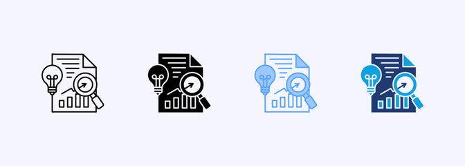 Insight Icon Set Multiple Style Collection