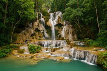 Discovering the Stunning Cascades of Tat Kuang Si in Southeast Asia