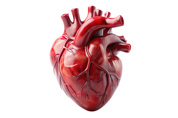3D Rendering of beautiful, trending and realistic Heart with white background
