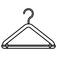 Hanger line art vector