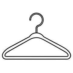 Hanger line art vector