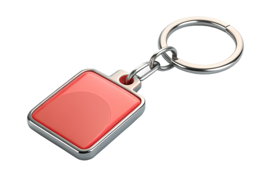 3D Rendering of beautiful, trending and realistic Key chain with white background