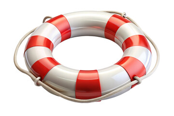 3D Rendering of beautiful, trending and realistic Lifebuoy with white background