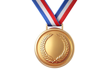 3D Rendering of beautiful, trending and realistic Medal with white background
