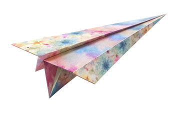 3D Rendering of beautiful, trending and realistic Paper plane with white background
