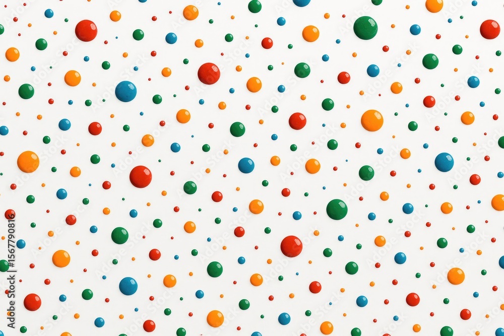 Poster Colorful splashes on the ground as a backdrop