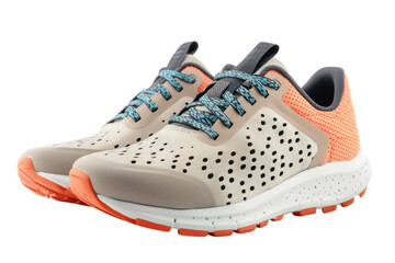 Sporty Running Shoes for Men Women Lightweight Sneakers with Comfort Fit Outdoor Athletics on transparent background