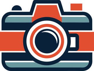 vintage camera creative logo icon on white backgro.eps