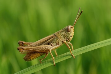 Fototapeta premium Detailed close-up shot of a hopper with a blurred background