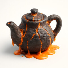 Teko Teh Artistik Dari Batu Meleleh