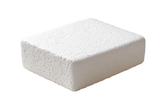 White Pumice Stone Foot Care Exfoliator Pedicure Tool Isolated Spa Body Treatment Rough Skin on transparent background