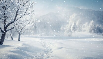 Obraz premium winter christmas background